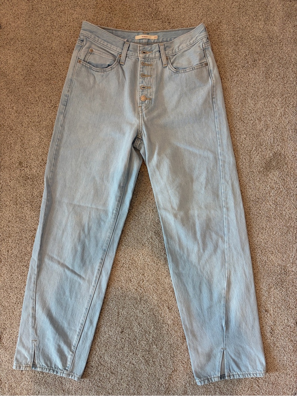 Levi’s ’94 Baggy Jeans Size 28 Light Wash Button Fly